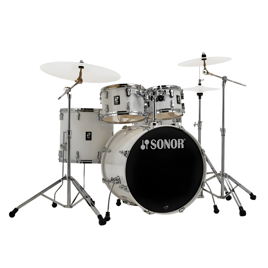 Bateria Sonor AQ1 Studio WM Birch con Hardware Piano White 1