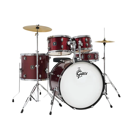 Bateria Gretsch Renegade con Hardware y Platillos Ruby Sparkle