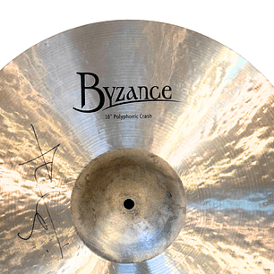 Platillo Meinl Byzance Polyphonic Crash 18 (Autografiado por Thomas Lang)