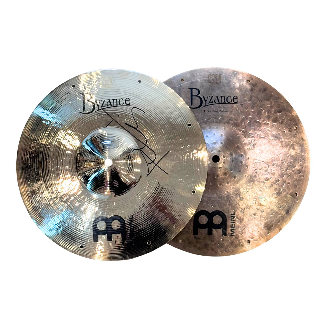 Platillo Meinl Byzance Fast Hi-Hat 13 (Autografiado por Thomas Lang) 1