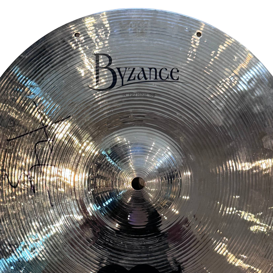 Platillo Meinl Byzance Fast Hi-Hat 14 (Autografiado por Thomas Lang) 2