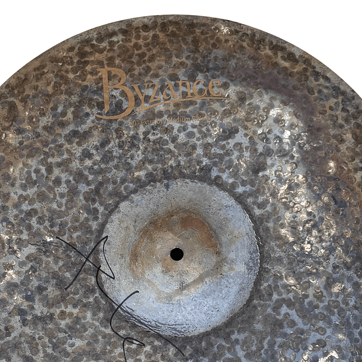 Platillo Meinl Byzance Extra Dry Medium Ride 20 (Autografiado por Thomas Lang) 2