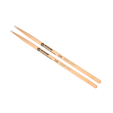 Baquetas 5AN Sour Percussion Hickory Punta Acorn Nylon Classic Series