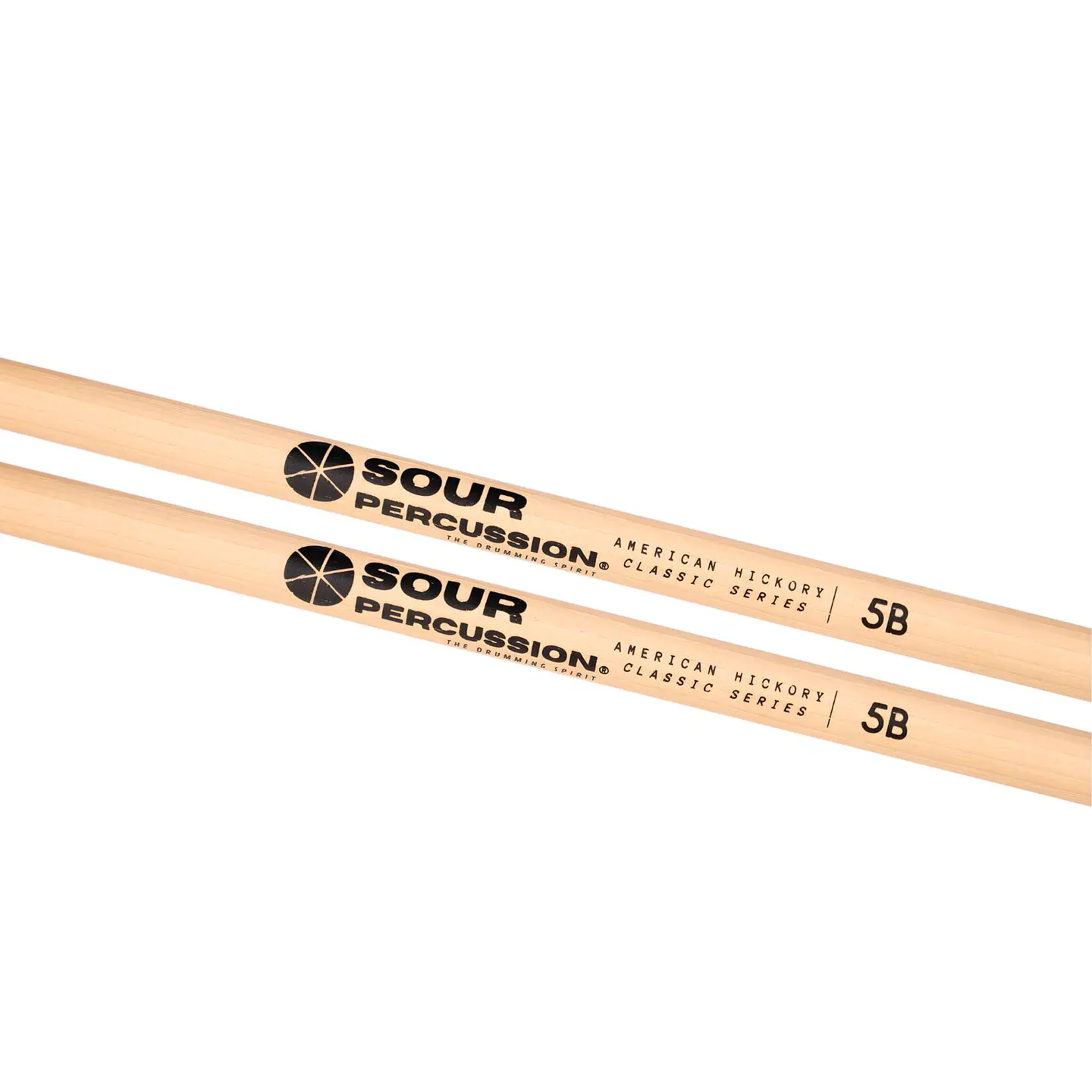 Baquetas 5B Sour Percussion Hickory Punta Acorn Wood Classic Series 4