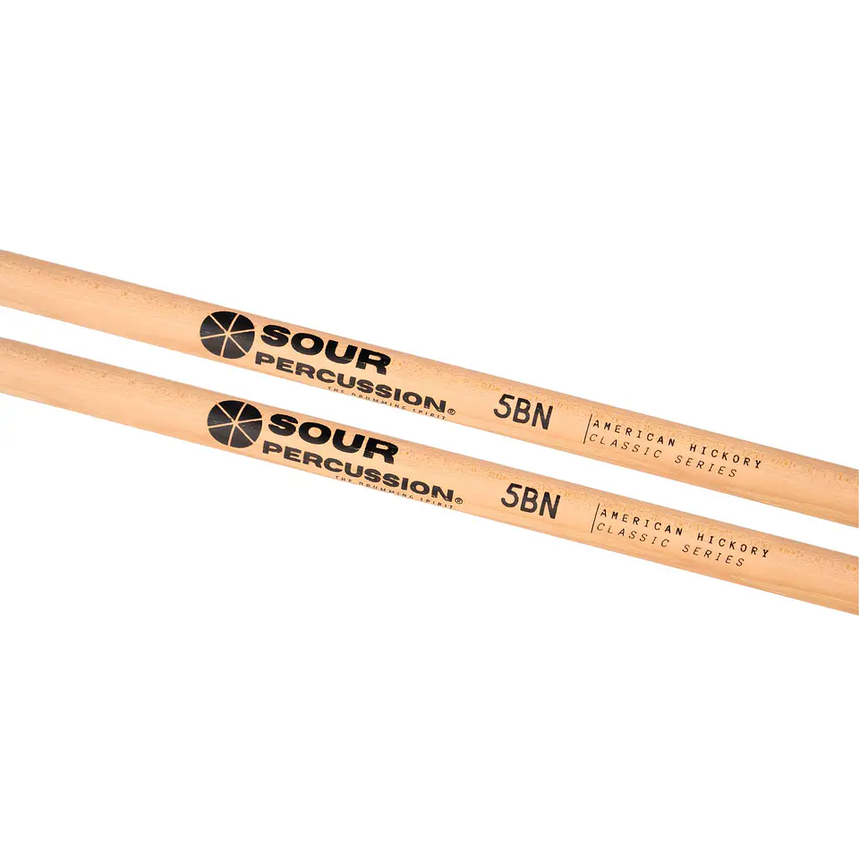 Baquetas 5BN Sour Percussion Hickory Punta Acorn Nylon Classic Series 4