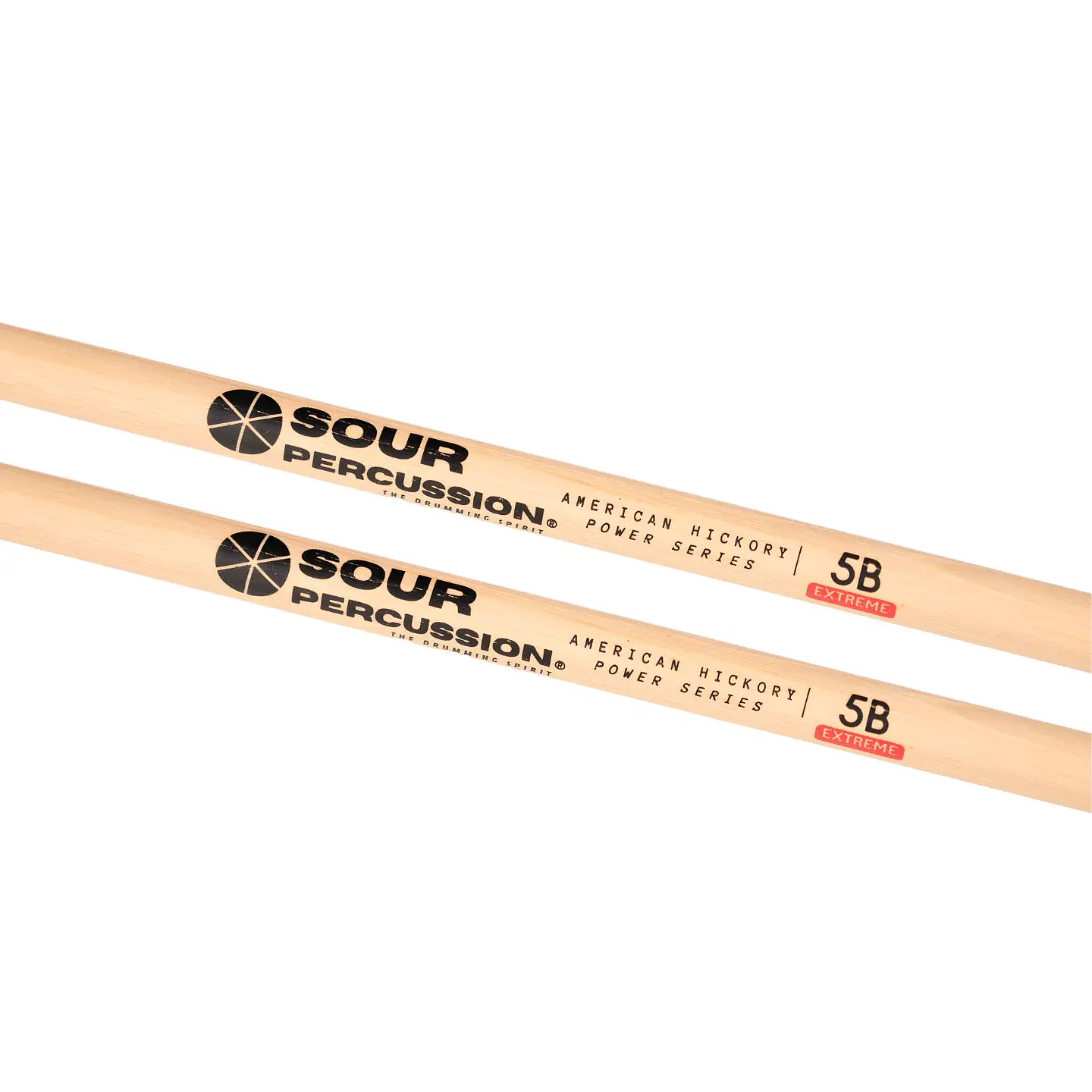 Baquetas 5B Extreme Sour Percussion Hickory Punta Acorn Madera Power Series 4