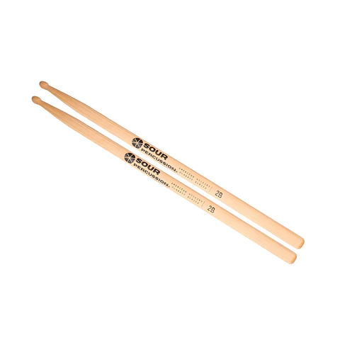 Baquetas 2B Sour Percussion Hickory Punta Acorn Madera Classic Series