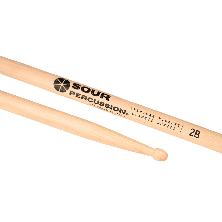 Baquetas 2B Hickory Sour Percussion 3