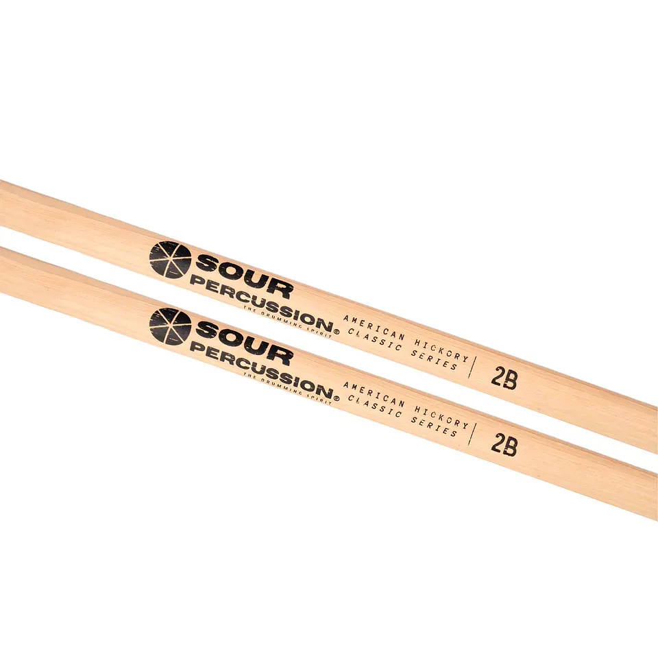 Baquetas 2B Sour Percussion Hickory Punta Acorn Madera Classic Series 4