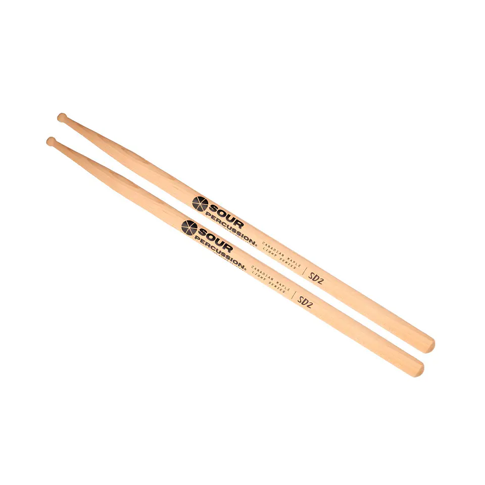 Baquetas SD2 Sour Percussion Maple Punta Medium Round Madera Light Series 1
