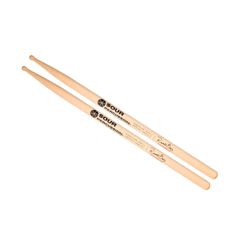 Baquetas Ronald Báez Sour Percussion Maple Punta Round Madera Artist Series 1