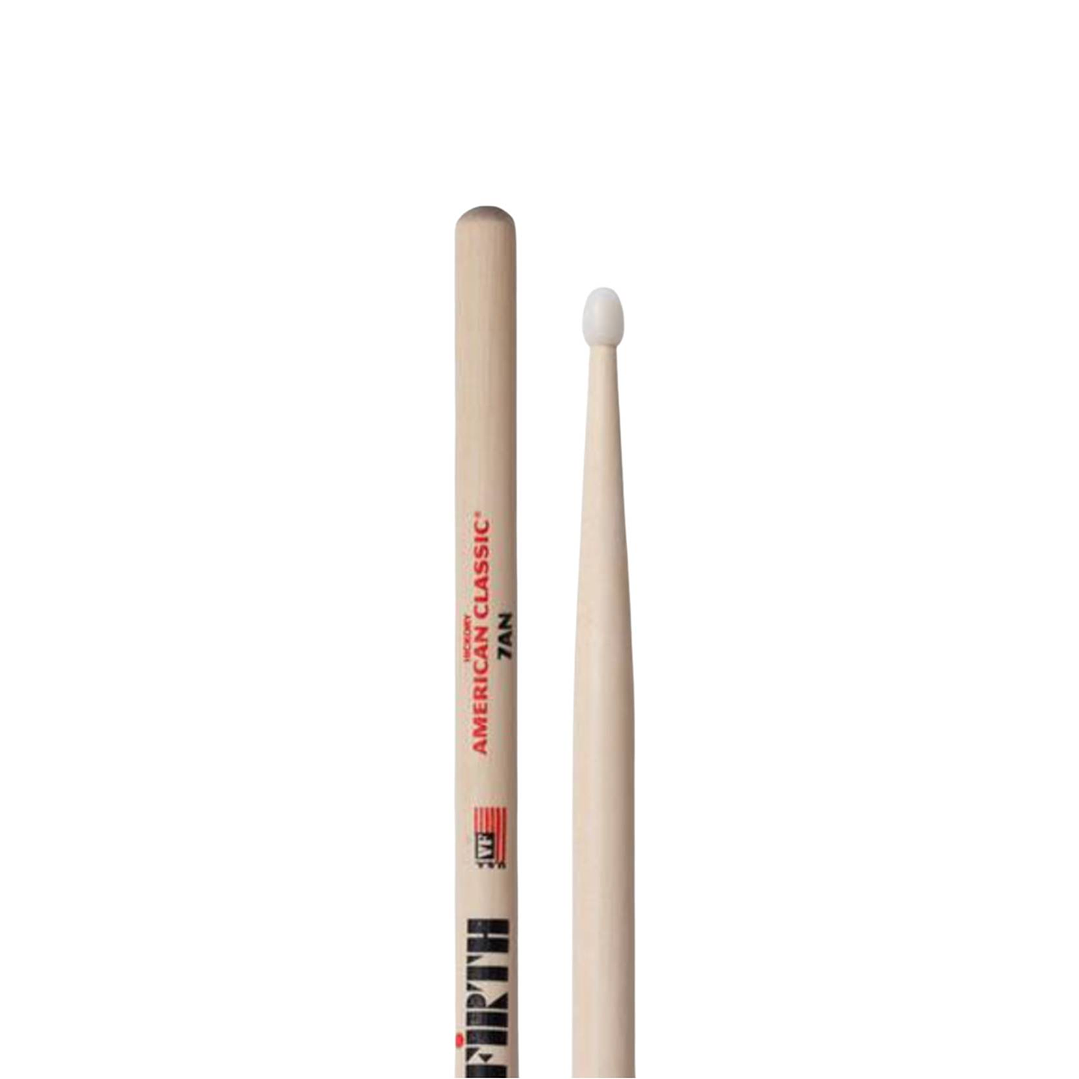 Baquetas Batería Vic Firth American Classic Hickory 7AN Punta Nylon 2