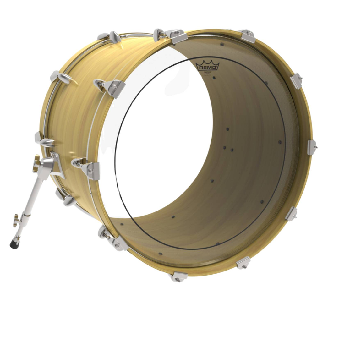 Parche Bombo Remo Pinstripe Clear Transparente 22 2