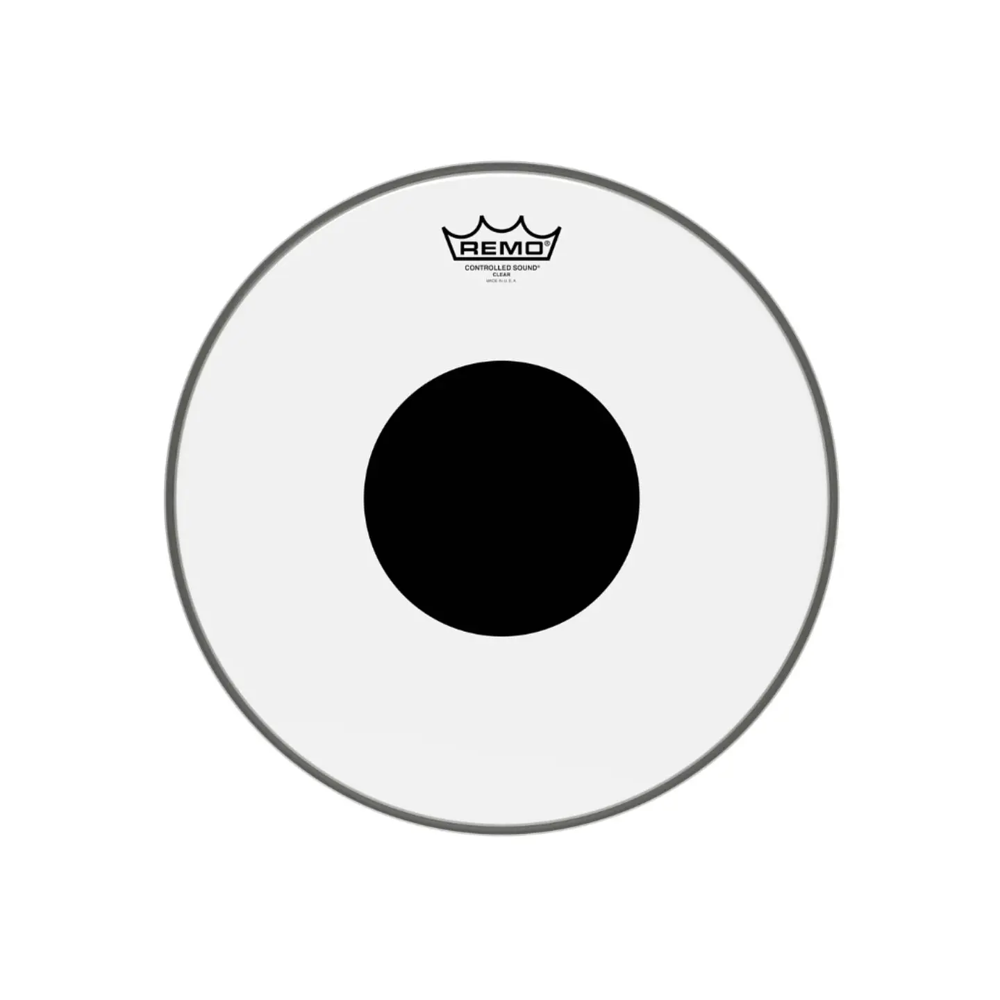 Parche Remo Controlled Sound Clear Transparente Black Dot 8