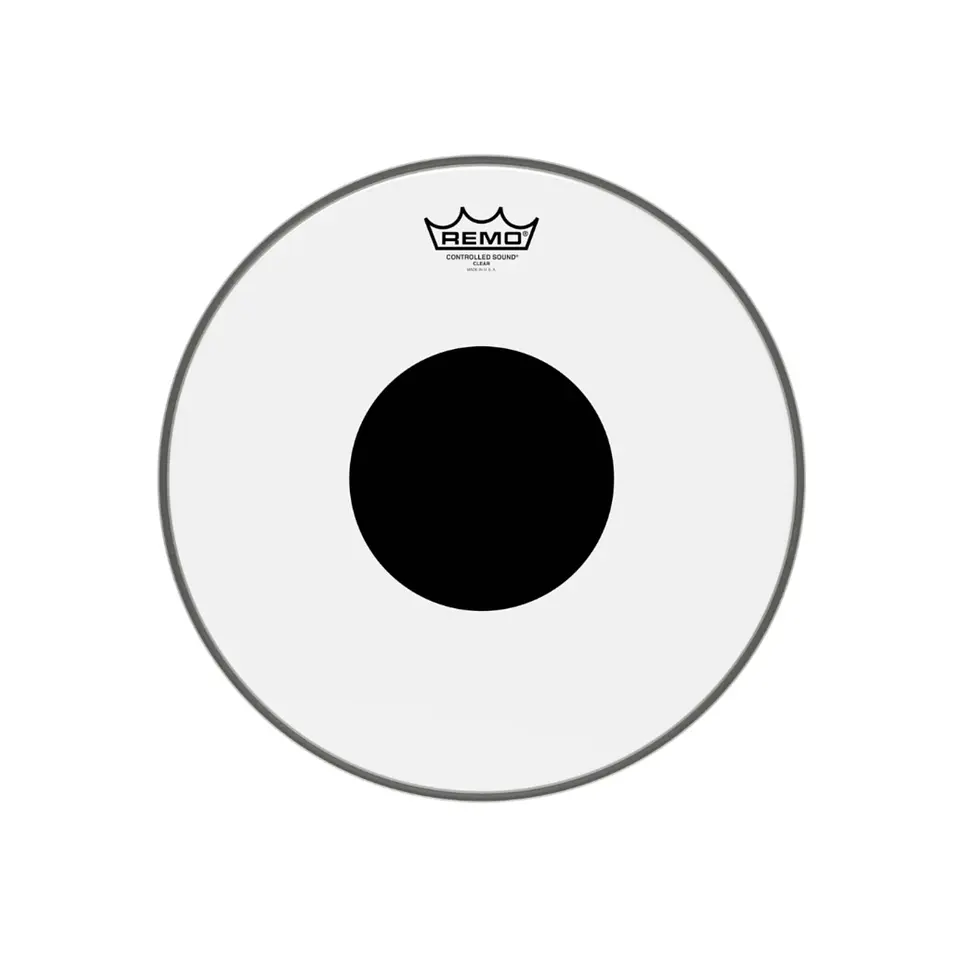 Parche Remo Controlled Sound Clear Transparente Black Dot 8