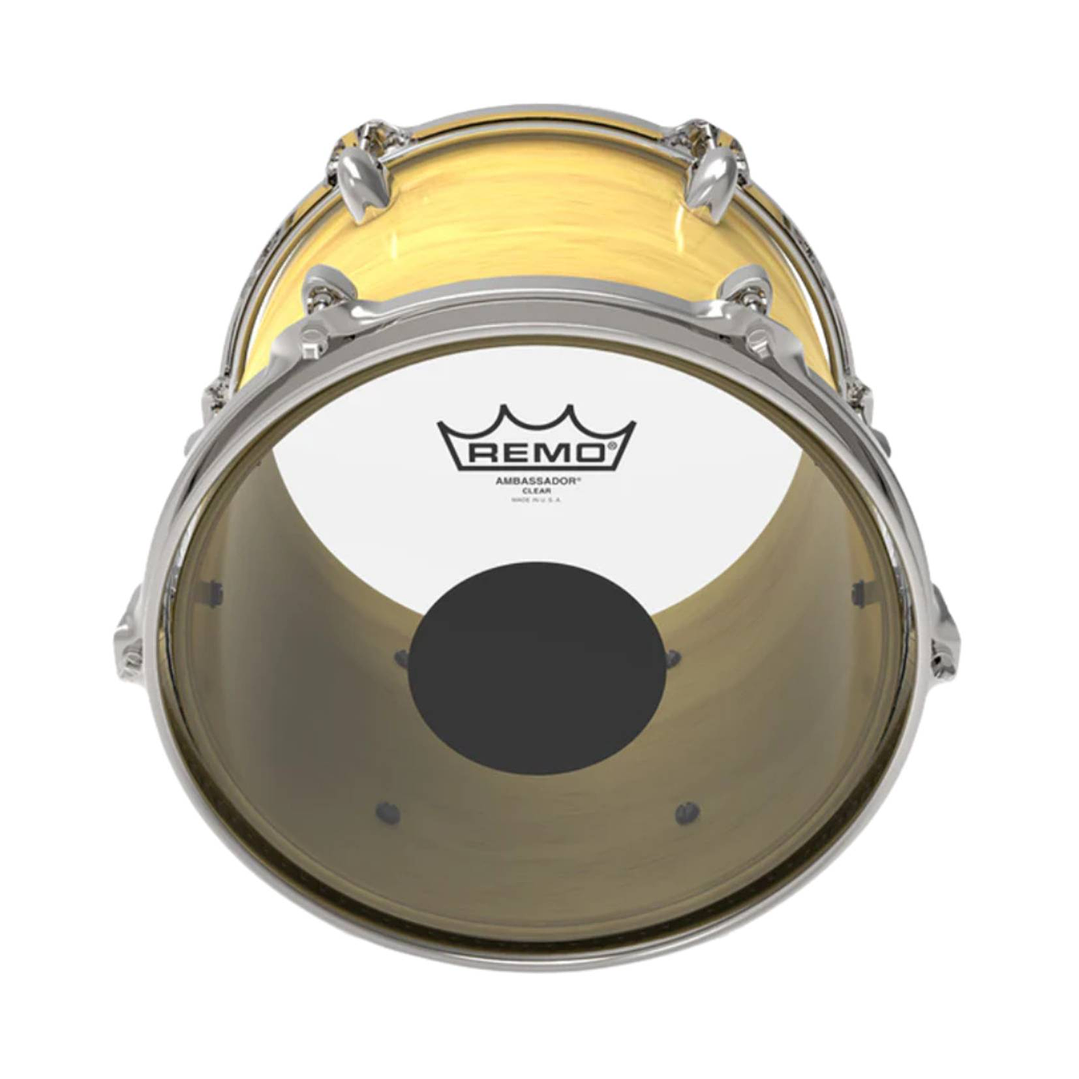 Parche Remo Controlled Sound Clear Transparente Black Dot 12 2