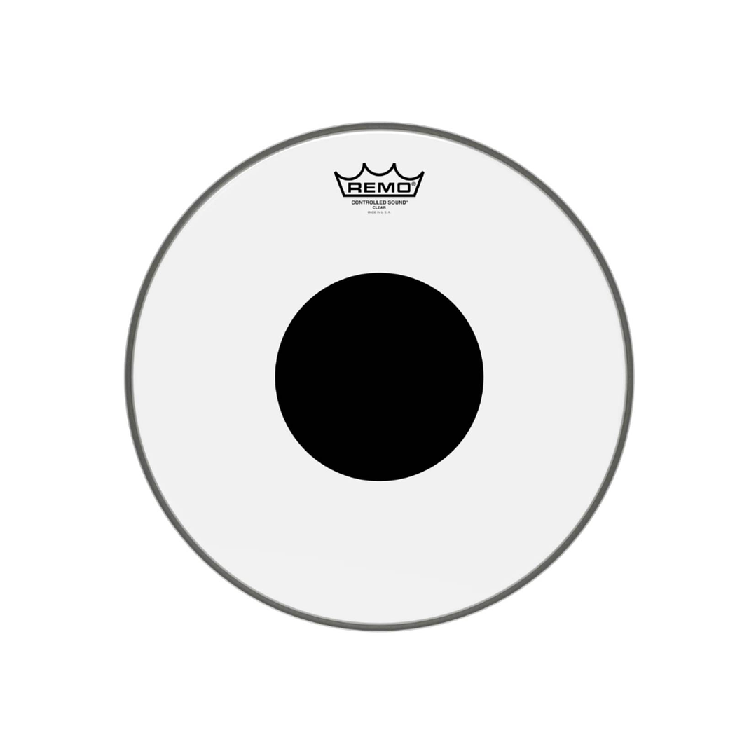 Parche Remo Controlled Sound Clear Transparente Black Dot 14 1
