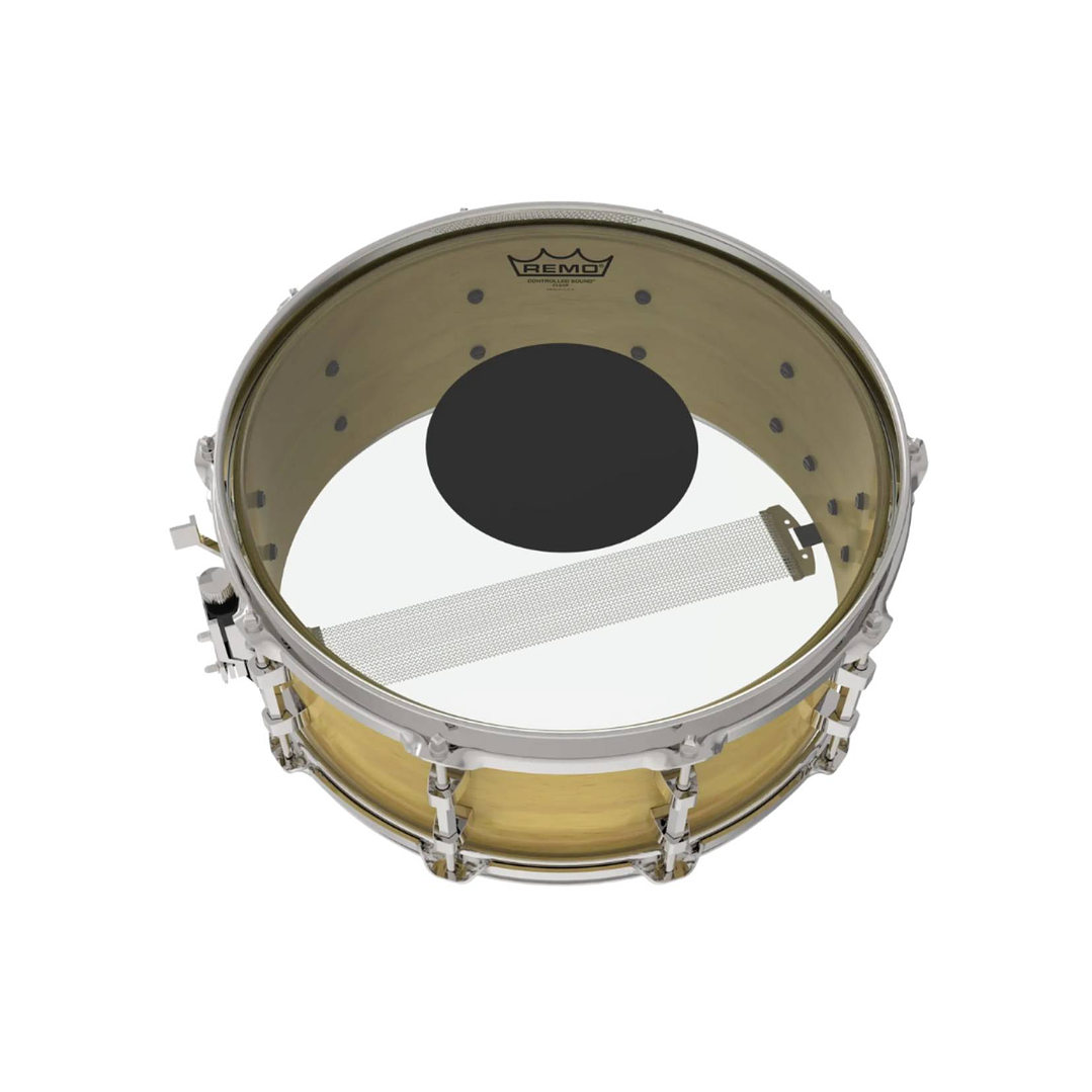 Parche Remo Controlled Sound Clear Transparente Black Dot 14 3