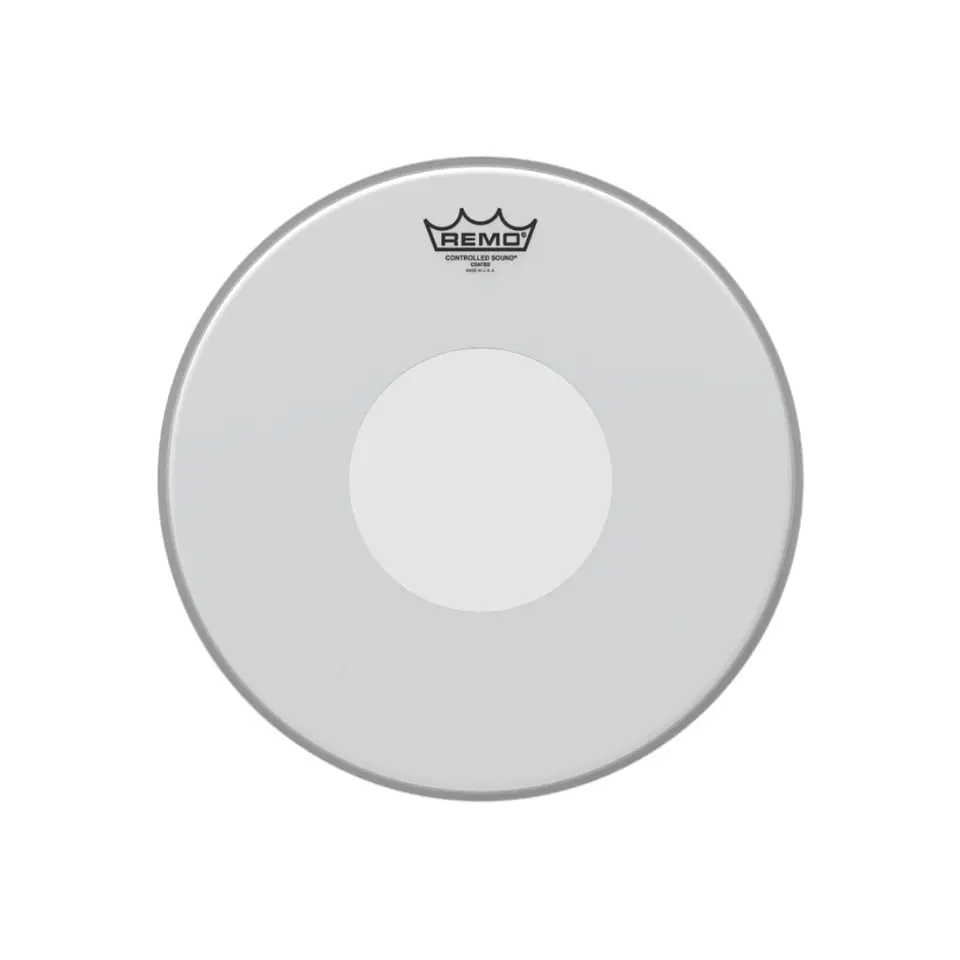 Parche Remo Controlled Sound Coated Poroso Top White Dot 14
