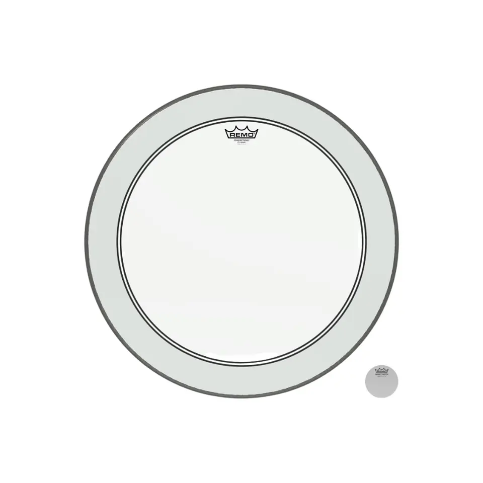 Parche Bombo Remo Powerstroke 3 Clear Transparente con Falam 22