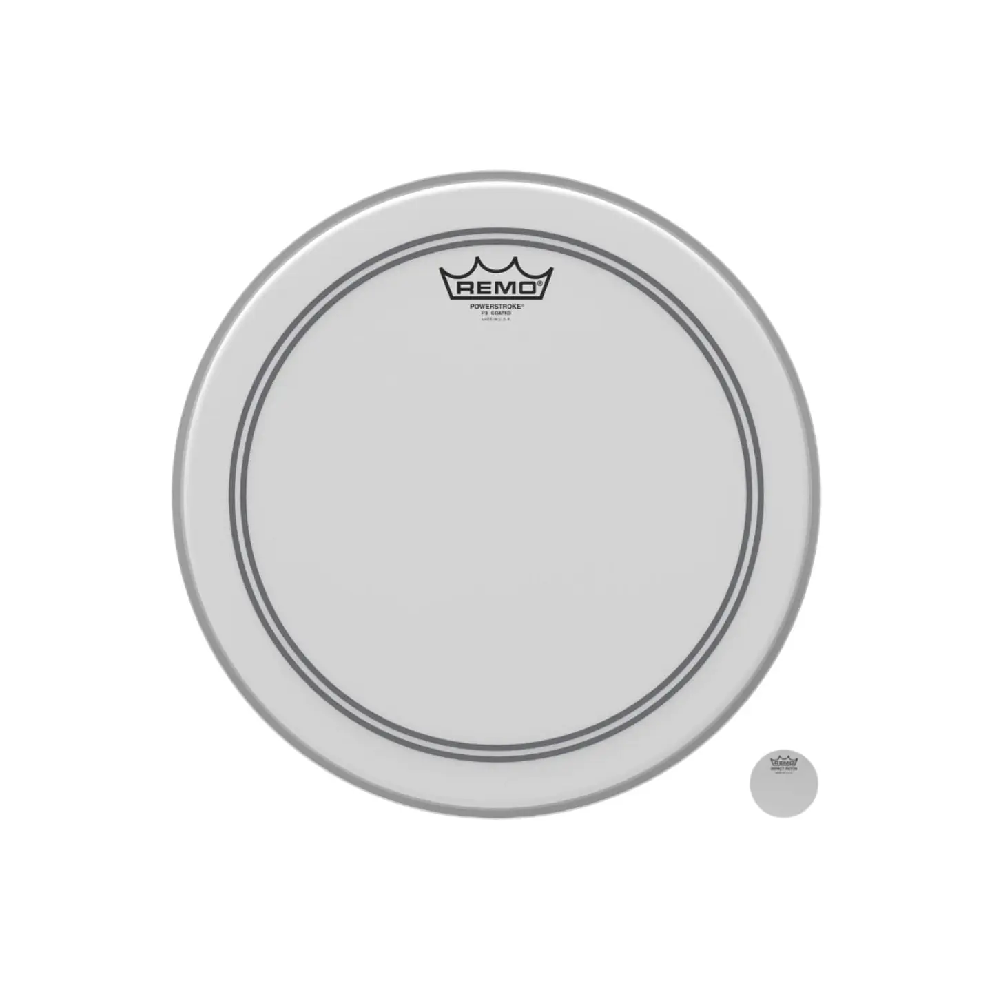 Parche Bombo Remo Powerstroke 3 Coated Poroso con Falam 24