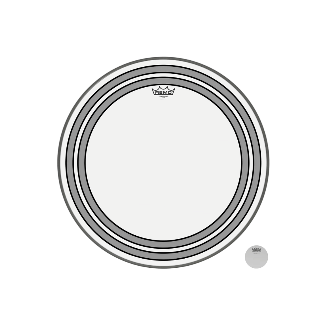 Parche Bombo Remo Powersonic Clear Transparente 22 1