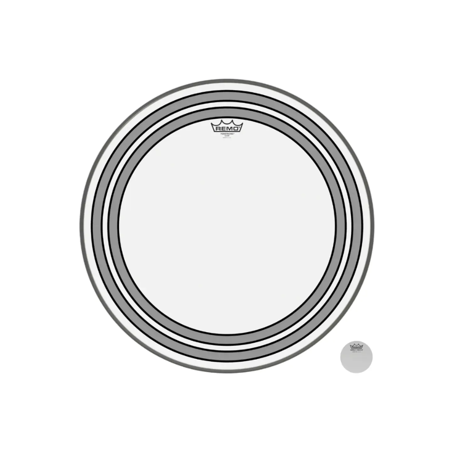 Parche Bombo Remo Powersonic Clear Transparente 22