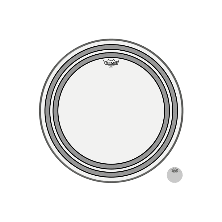 Parche Bombo Remo Powersonic Clear Transparente 22 1