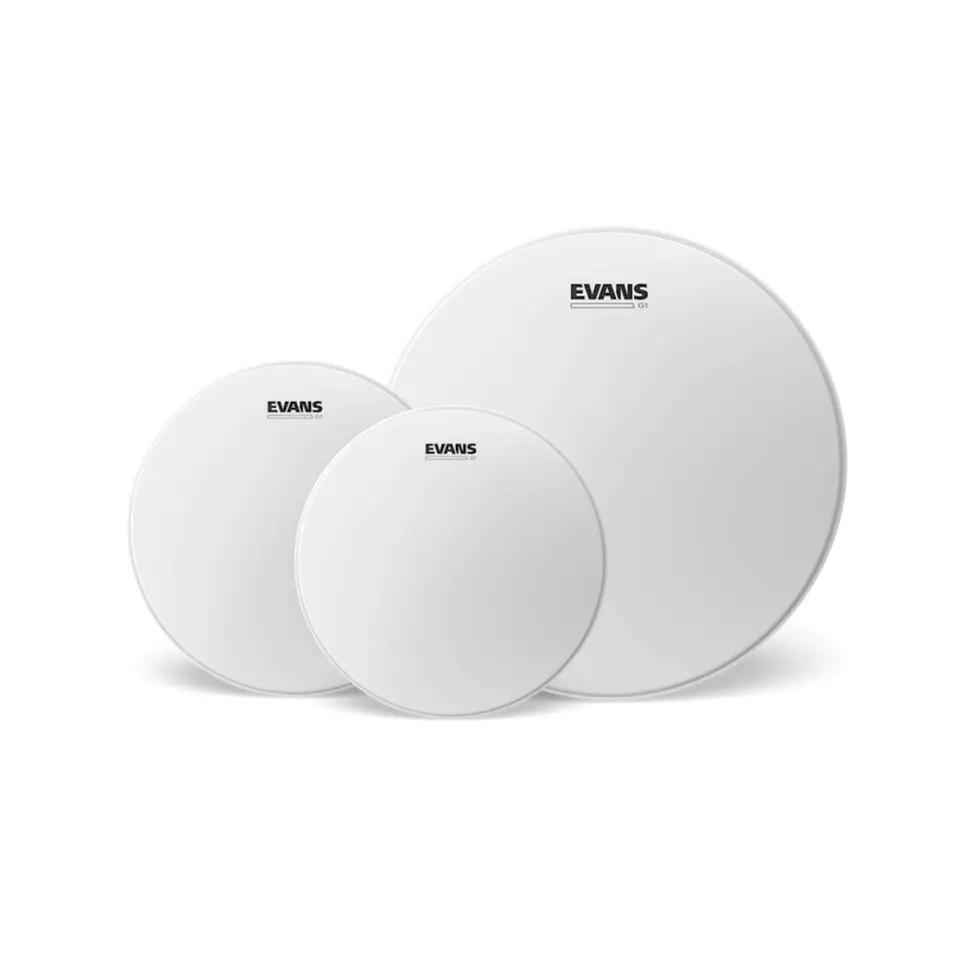Set Parches Tom Evans G1 Coated Porosos Fusion 10, 12 y 14 1