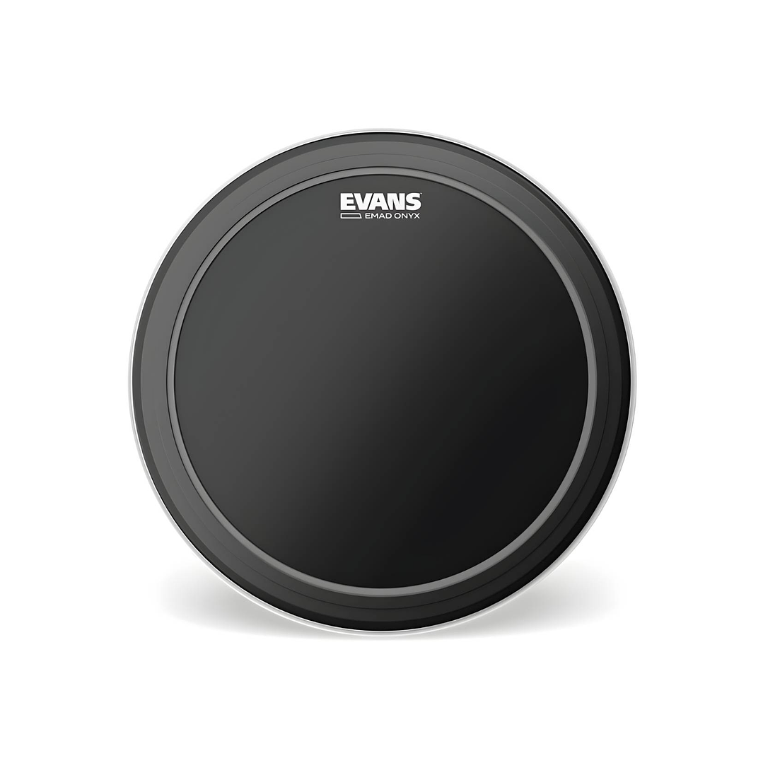 Parche Bombo Evans EMAD Onyx Frosted Poroso Traslúcido 24 1