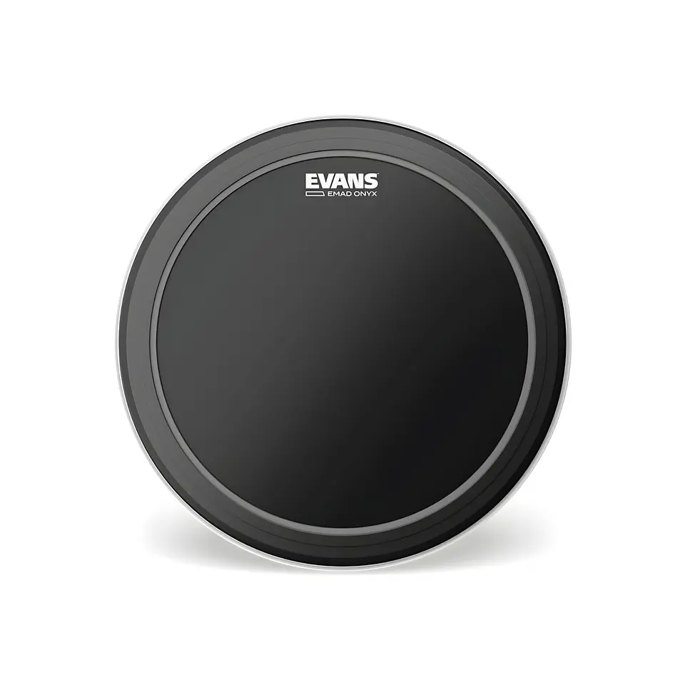 Parche Bombo Evans EMAD Onyx Frosted Poroso Traslúcido 24 1