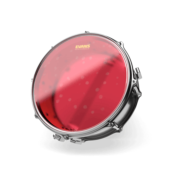 Parche Evans Hydraulic Red Frosted Poroso Traslucido 14 2