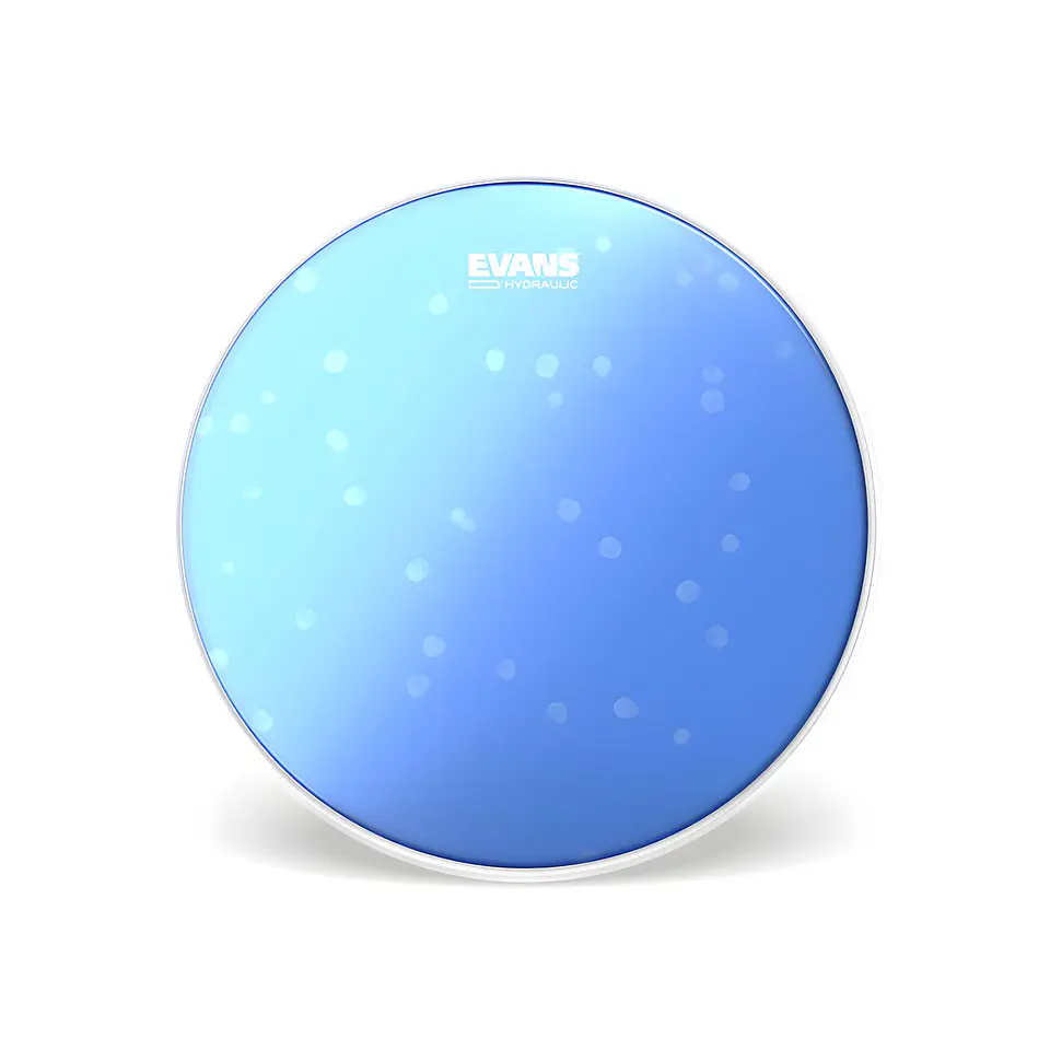 Parche Evans Hydraulic Blue Frosted Poroso Traslucido 14 1