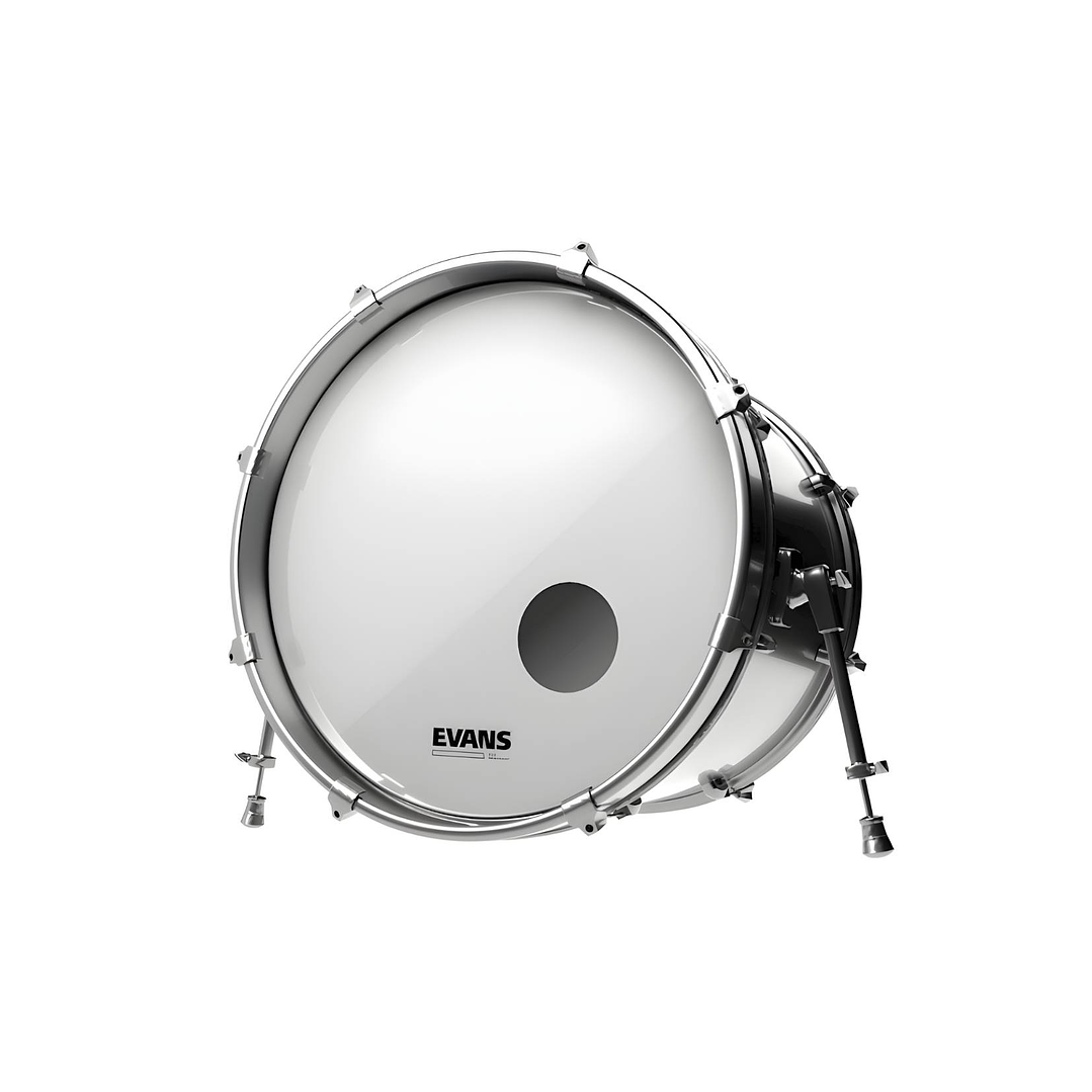 Parche Bombo Resonante Frontal Evans EQ3 Smooth White Liso 22 2