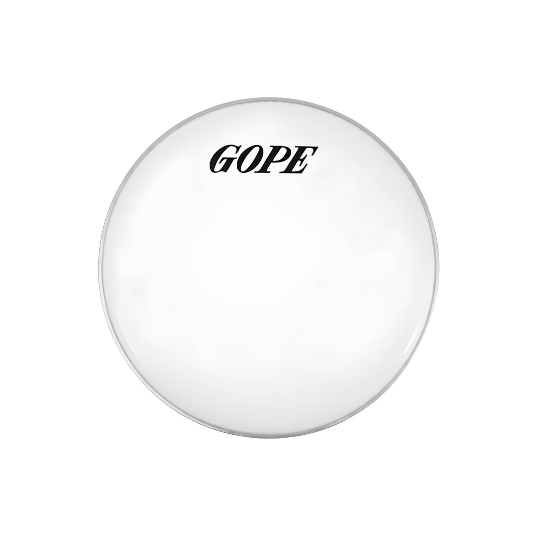 Parche Percusión Brasilera GOPE Blanco Liso 14 1