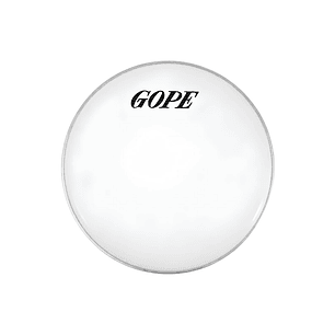 Parche Percusión Brasilera GOPE Blanco Liso 22