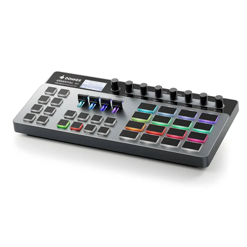 Secuenciador Drum Machine Donner Essential Performance Beat Machine D1 (Producto Open Box en Exhibición) 1