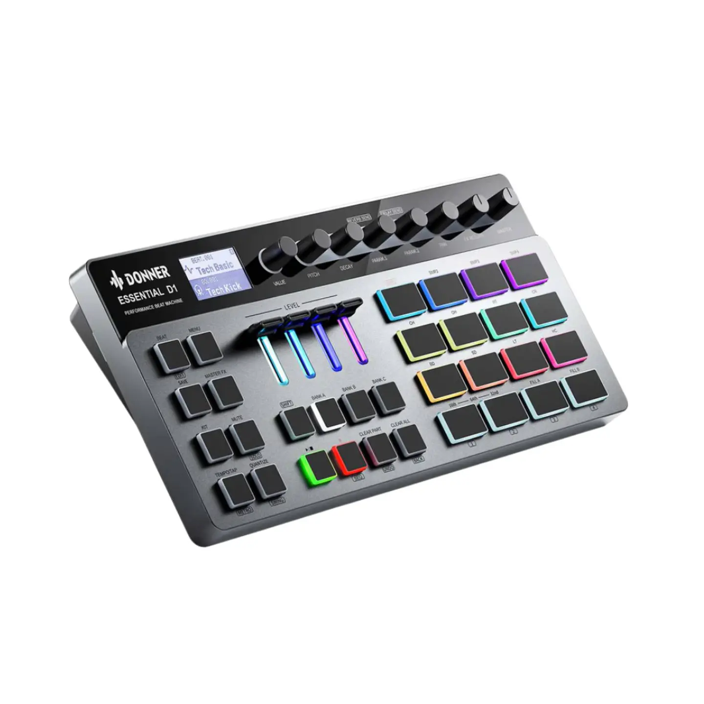 Secuenciador Drum Machine Donner Essential Performance Beat Machine D1 (Producto Open Box en Exhibición) 2
