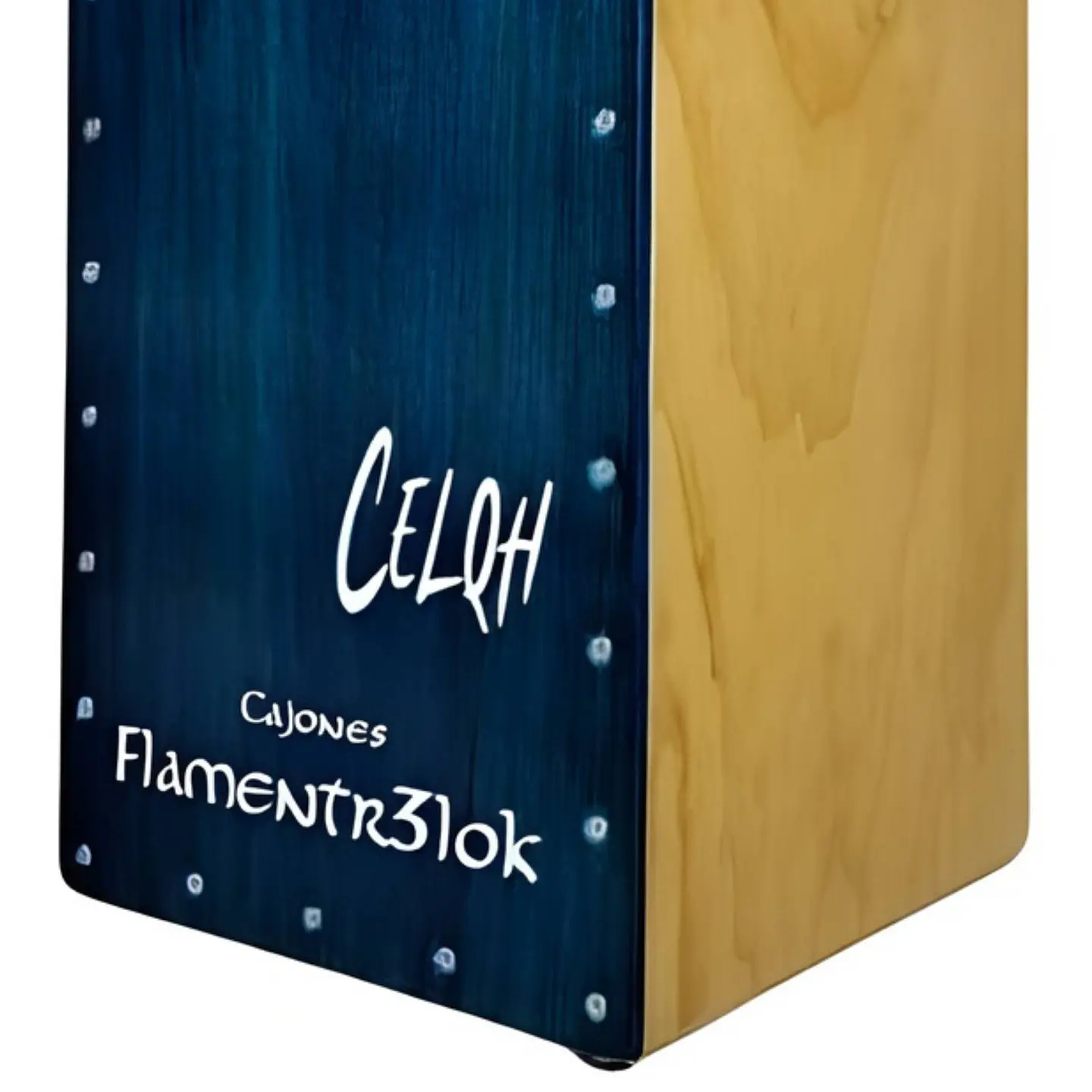 Cajón Flamenco Flamentr3lok CELQH Aqua Blue 2