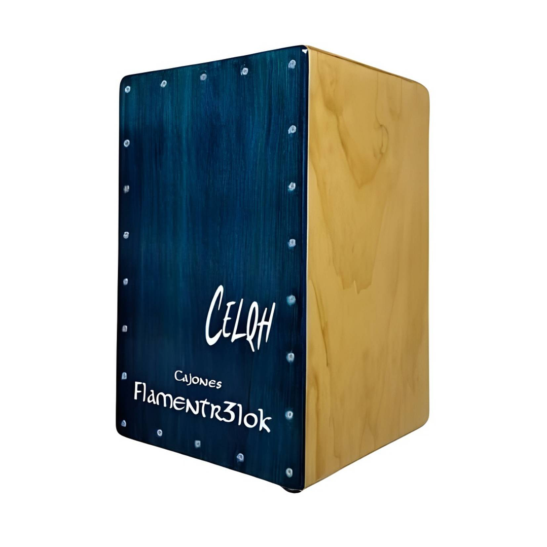 Cajón Flamenco Flamentr3lok CELQH Aqua Blue 1