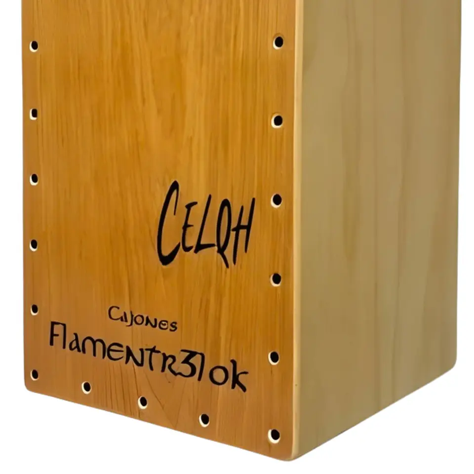Cajón Flamenco Flamentr3lok CELQH Natural 2