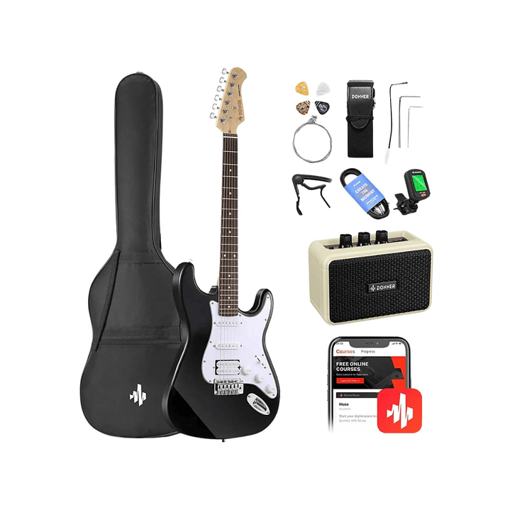Full Pack Guitarra Eléctrica Donner DST-100 1