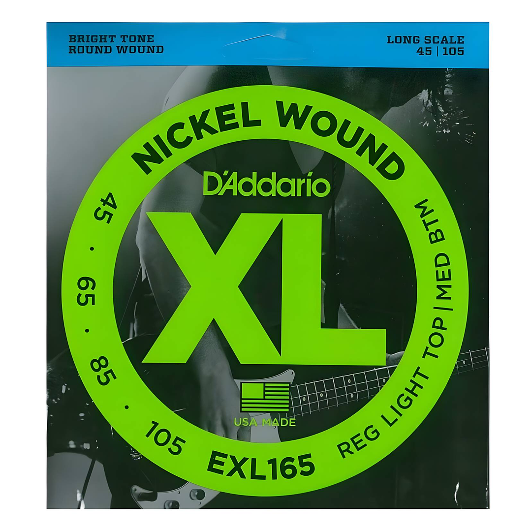 Cuerdas Bajo Eléctrico D'addario Regular Light Top Med Bottom EXL165 1
