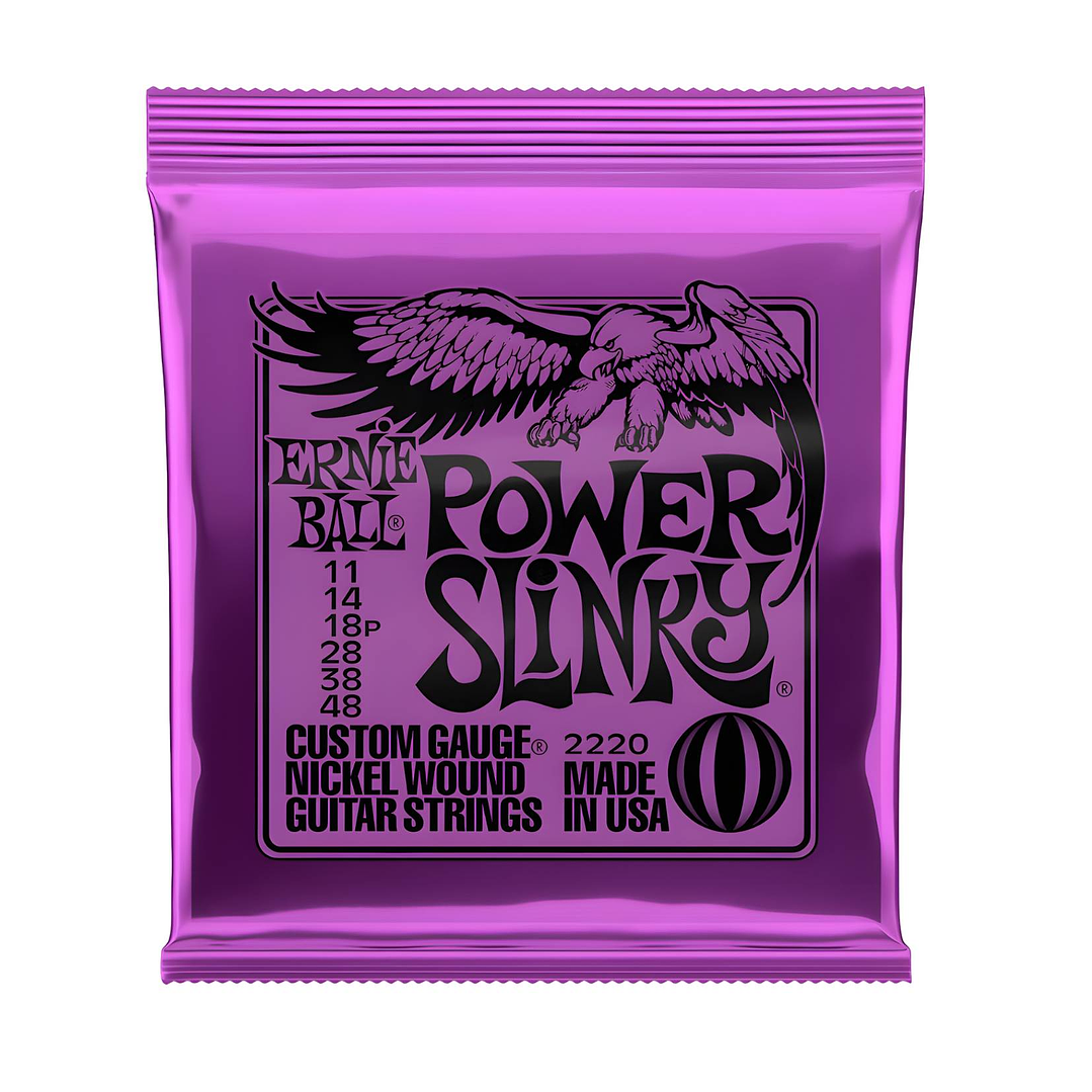 Cuerdas Guitarra Eléctrica Ernie Ball Nickel 2220 Power Slinky 1