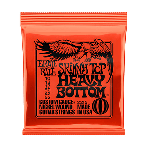Cuerdas Guitarra Eléctrica Ernie Ball Nickel 2215 Skinny Top Heavy Bottom 