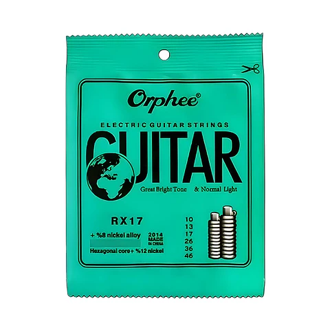 Cuerdas Guitarra Eléctrica Orphee Nickel RX17 Normal Light 