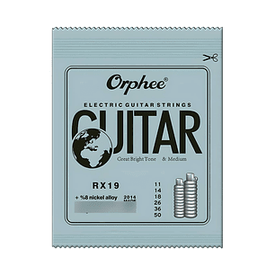 Cuerdas Guitarra Eléctrica Orphee Nickel RX19 Medium