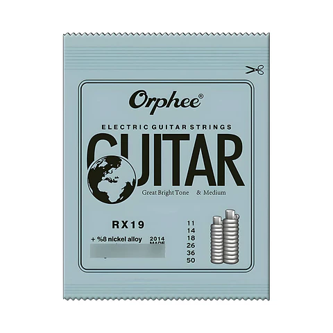 Cuerdas Guitarra Eléctrica Orphee Nickel RX19 Medium