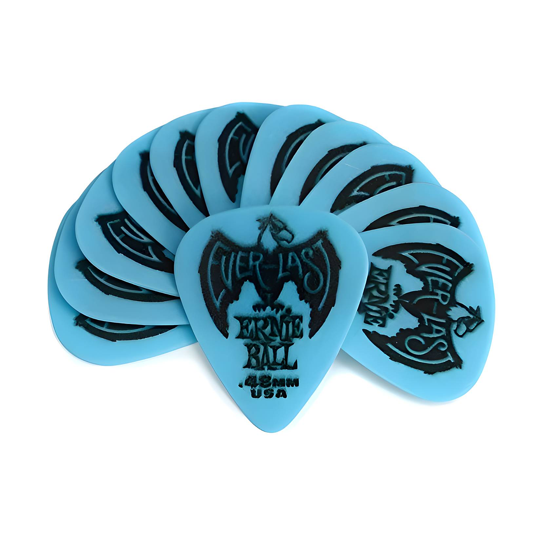 Pack Uñetas Guitarra Ernie Ball Everlast Picks P09181 Blue 12u. 0,48mm 1