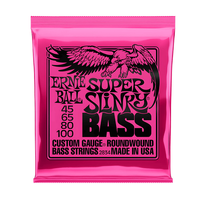 Cuerdas Bajo Eléctrico Ernie Ball Nickel Super Slinky 2834 1